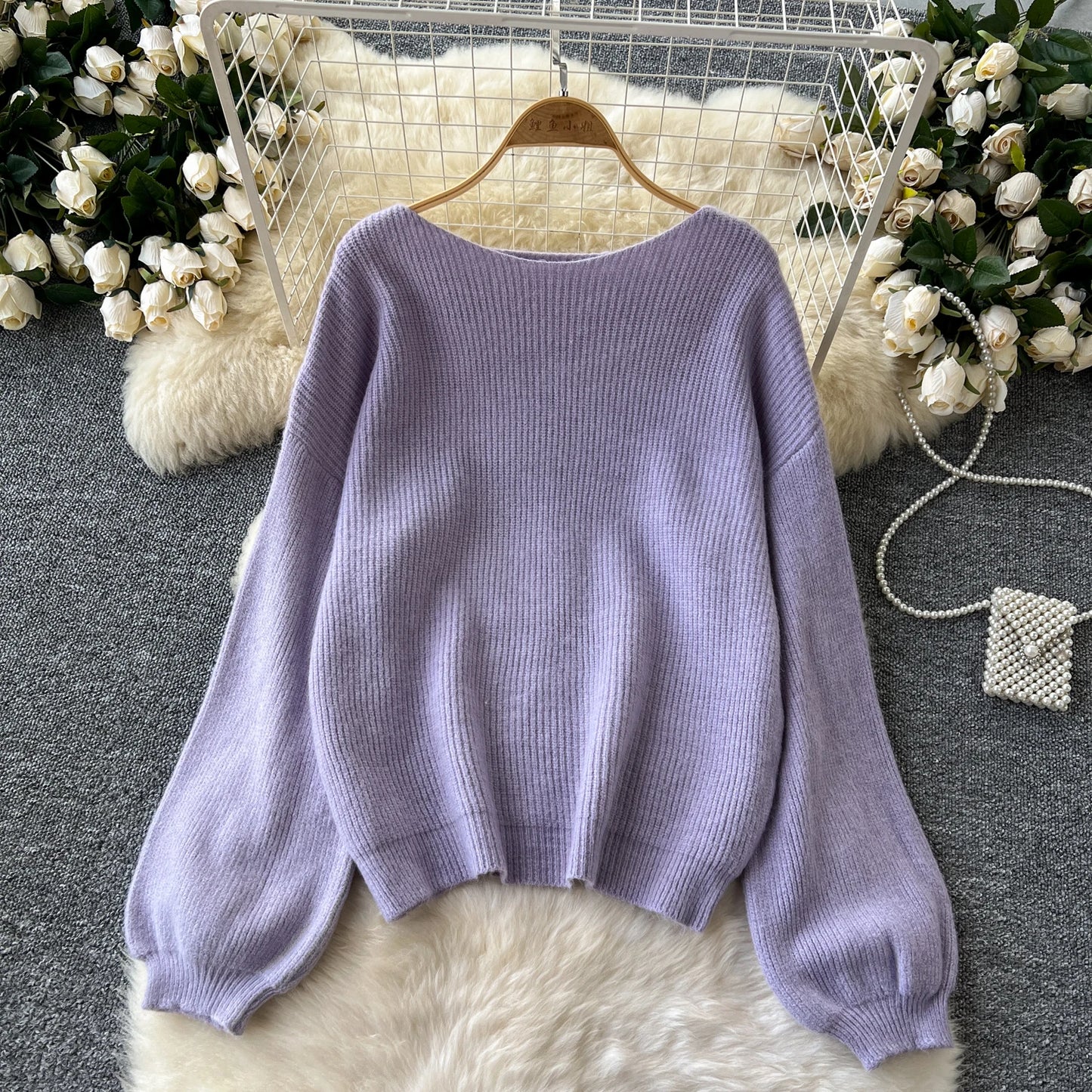 Fall Outfit Aesthetic Knit Sweater And Skirt Coord Set