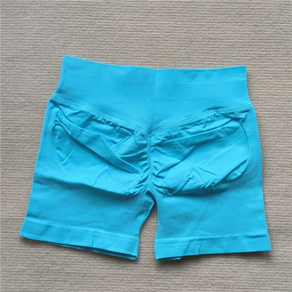 Sexy Seamless Scrunch Butt Biker Shorts for Athletic Yoga and High-Impact Workouts