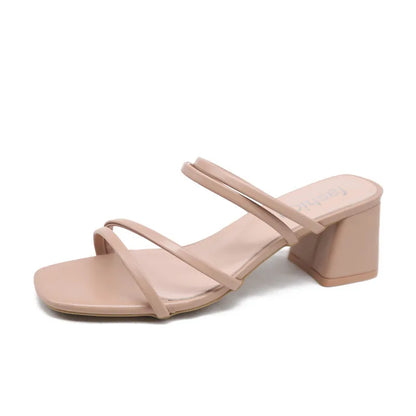 Chic Strides Square Heel Sandals