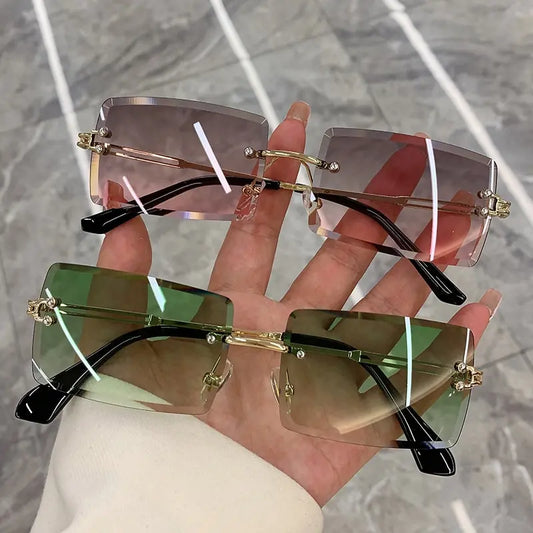 New Gradient Rectangle Eyewear for Women's Fashion