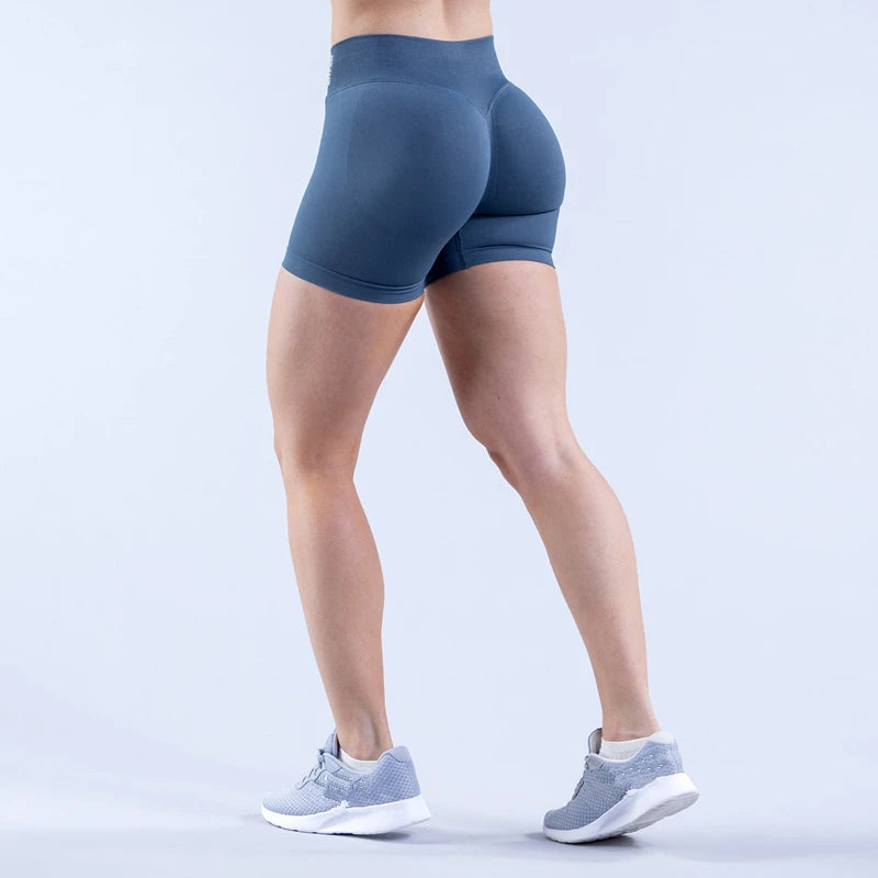 Sexy Seamless Scrunch Butt Biker Shorts for Athletic Yoga and High-Impact Workouts