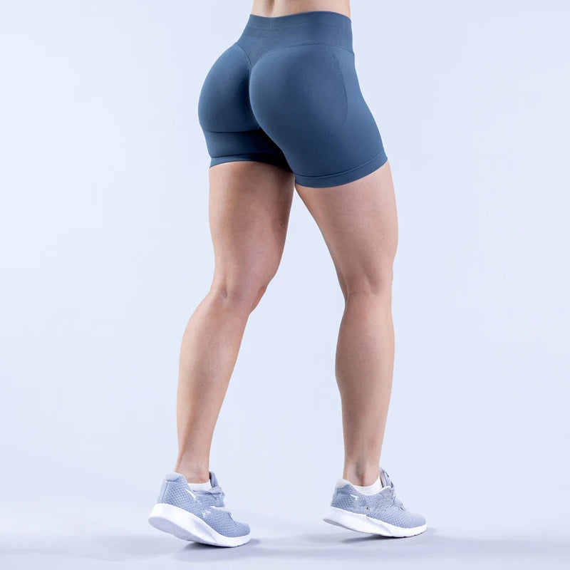 Sexy Seamless Scrunch Butt Biker Shorts for Athletic Yoga and High-Impact Workouts