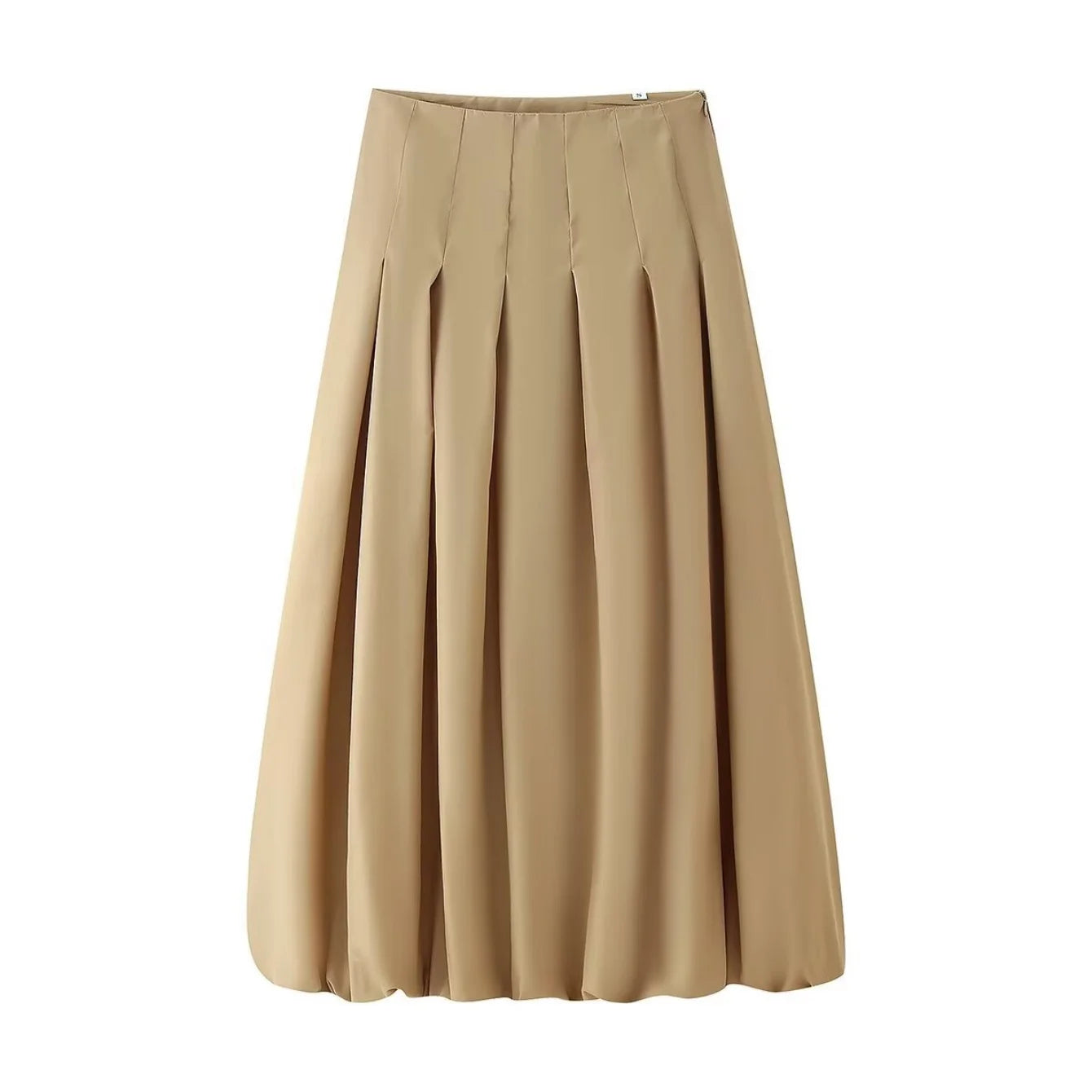 Two Piece Outfit Casual Lantern Skirt And Zipper Top Fall Fashion Look