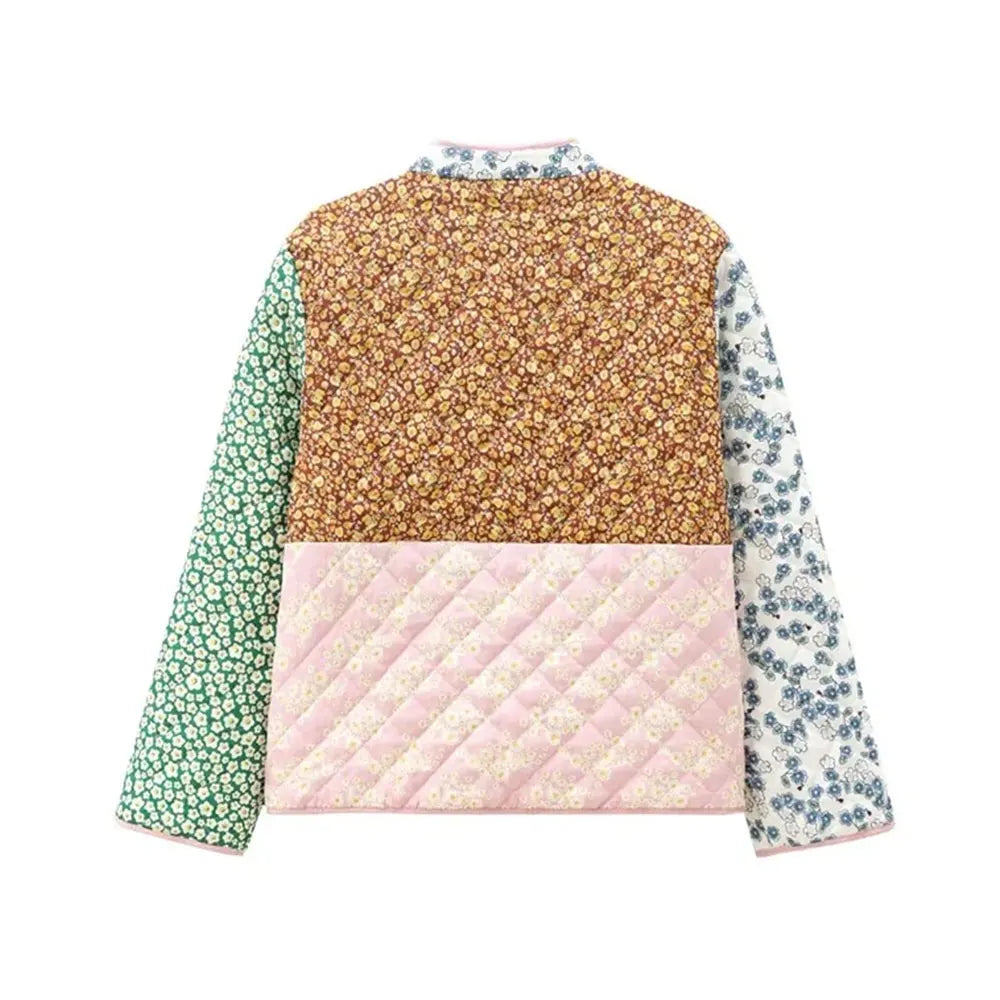 Y2K Jacket With Patchwork Style And Pockets For Casual Outfit Inspiration