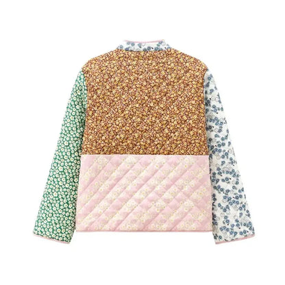 Y2K Jacket With Patchwork Style And Pockets For Casual Outfit Inspiration