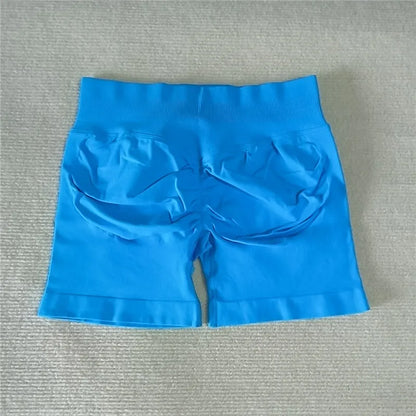 Sexy Seamless Scrunch Butt Biker Shorts for Athletic Yoga and High-Impact Workouts
