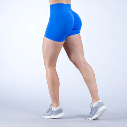 Sexy Seamless Scrunch Butt Biker Shorts for Athletic Yoga and High-Impact Workouts