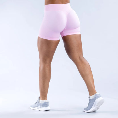 Sexy Seamless Scrunch Butt Biker Shorts for Athletic Yoga and High-Impact Workouts