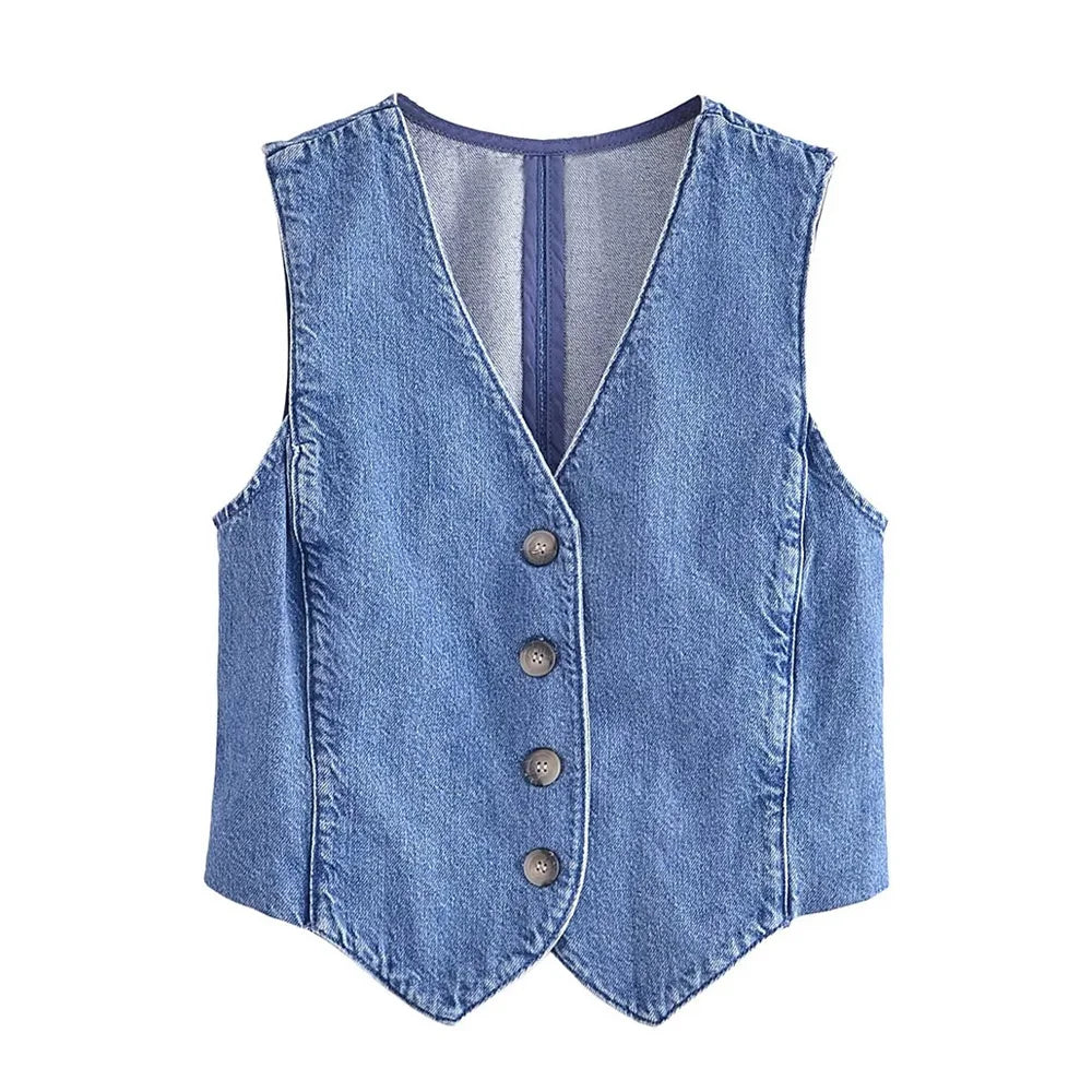 Blue Reverie Denim Vest