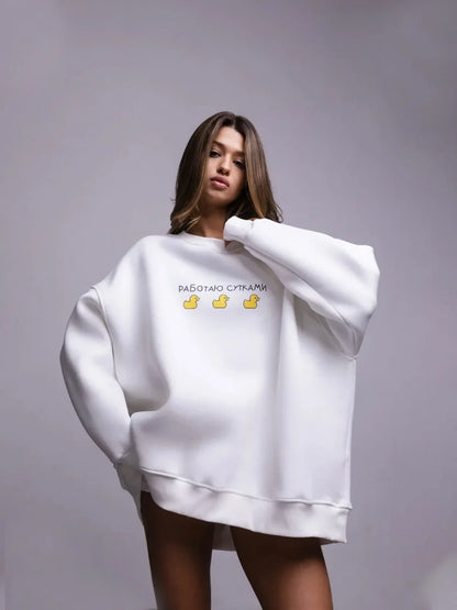 Oversized Graphic Sweatshirt For Women 2025 Fall Outfits Style