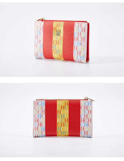 Retro Cartoon Print Long Wallet With Classic Style and Fashionably Simple Large Capacity Design