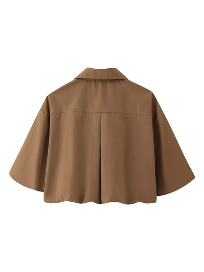Two Piece Outfit Casual Lantern Skirt And Zipper Top Fall Fashion Look