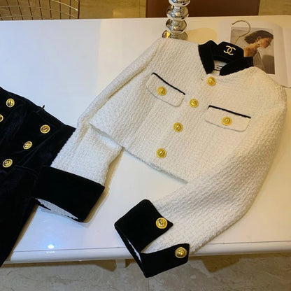 Short Jacket For Fall Outfits Featuring Y2K Stitching And Korean Fashion Feel