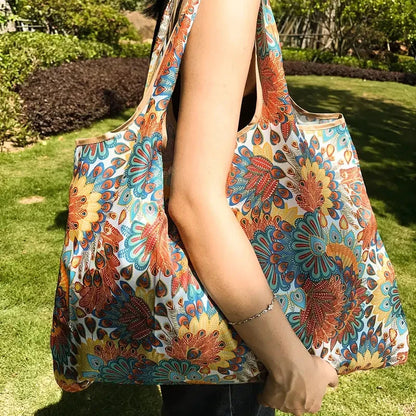 Eco-Friendly Handbag Tote With Large Waterproof Storage For Grocery Hauls