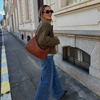 Fall Outfit Inspiration Green Short Jacket With Zipper And Lapel Style