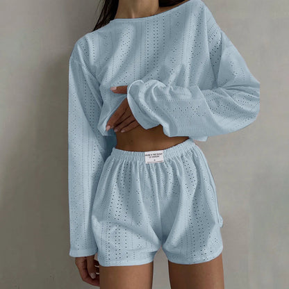 Summer Outfit Set Featuring O Neck Shirt And Casual Shorts For Beach Days