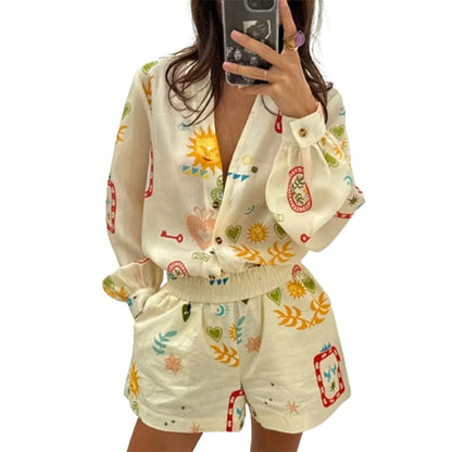 Sexy Retro Summer Outfit With Floral Print And Y2K Vibes For Club Nights