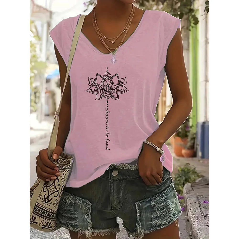 Summer Style Women's T-shirt Summer Tops
