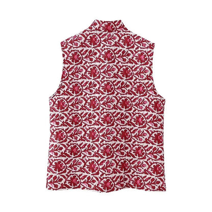 Embroidery Elegance Vintage Patch Vest
