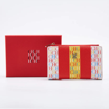 Retro Cartoon Print Long Wallet With Classic Style and Fashionably Simple Large Capacity Design