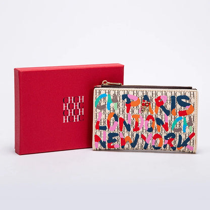 Retro Cartoon Print Long Wallet With Classic Style and Fashionably Simple Large Capacity Design