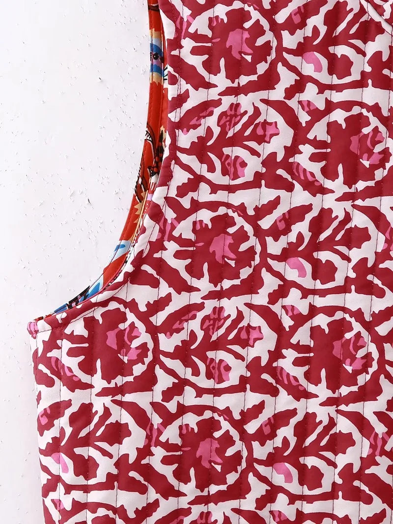 Embroidery Elegance Vintage Patch Vest