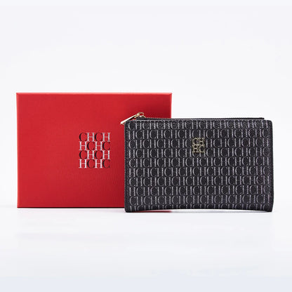 Retro Cartoon Print Long Wallet With Classic Style and Fashionably Simple Large Capacity Design