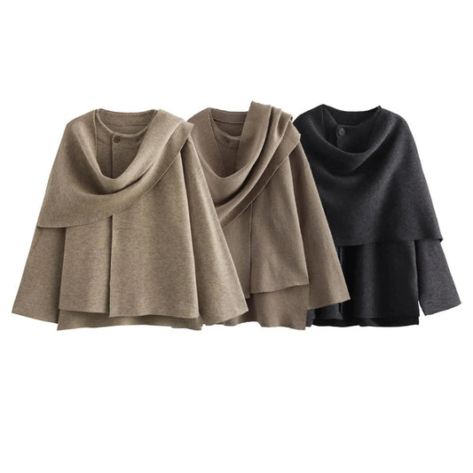 Plush Winter Coat Outfit Inspiration For Women Asymmetric Scarf Jacket Trend Fashion
