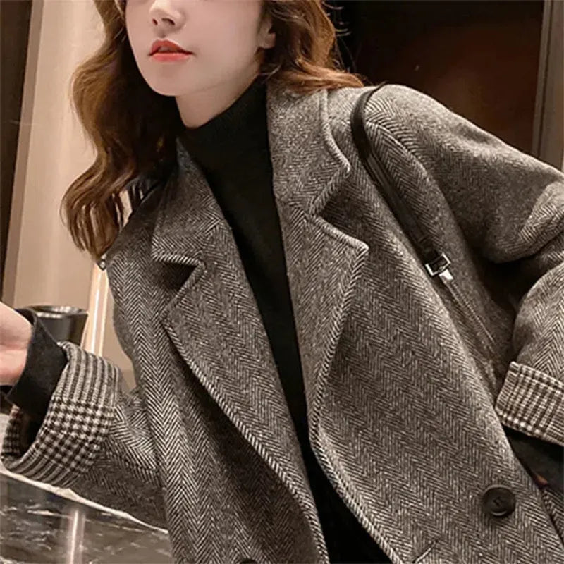 Seoul Chic Woolen Fusion Coat