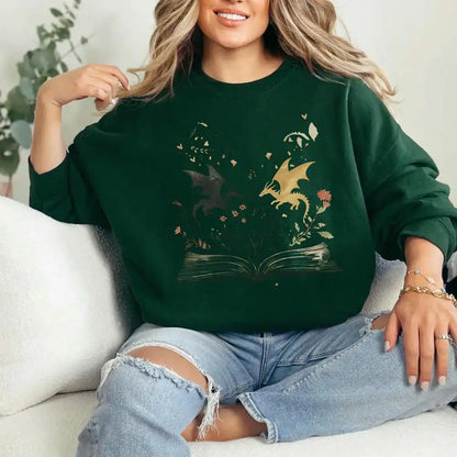 Cozy Bookish Pullover For Fall Outfits Casual And Fantasy Fashion Fans