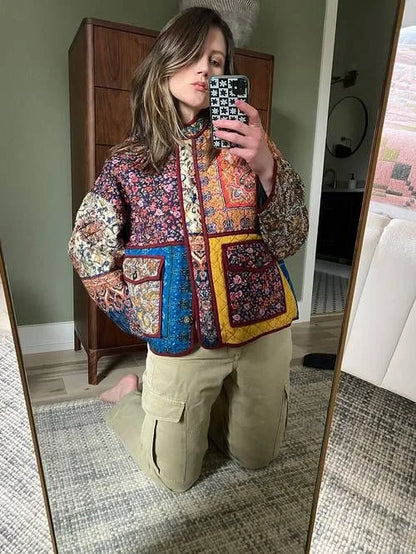 Cozy Patchwork Comfort Jacket