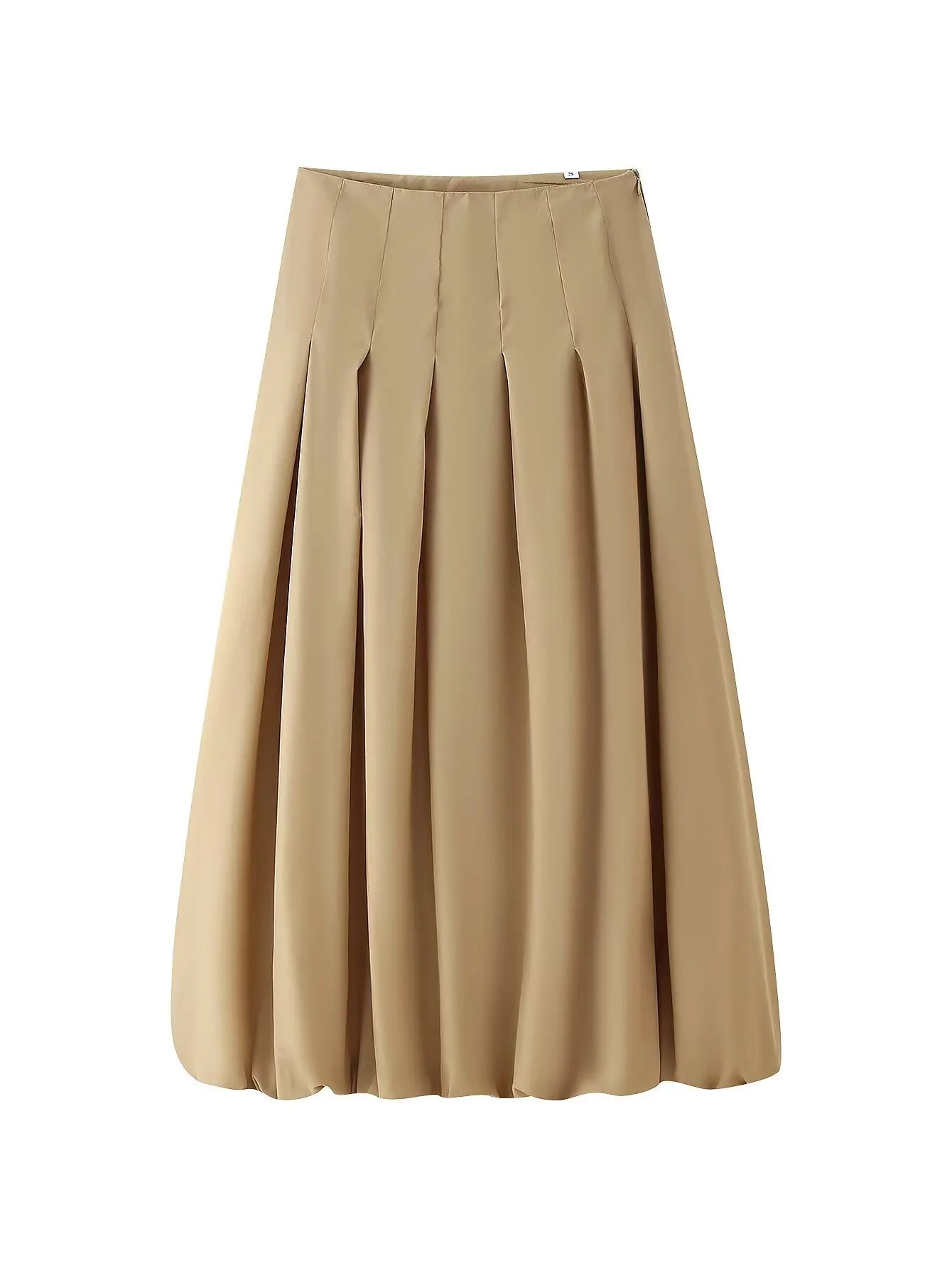 Two Piece Outfit Casual Lantern Skirt And Zipper Top Fall Fashion Look