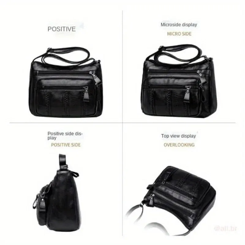Lightweight Multi-Pocket Shoulder Bag With Clean Girl Vibes For Elegant Everyday Style