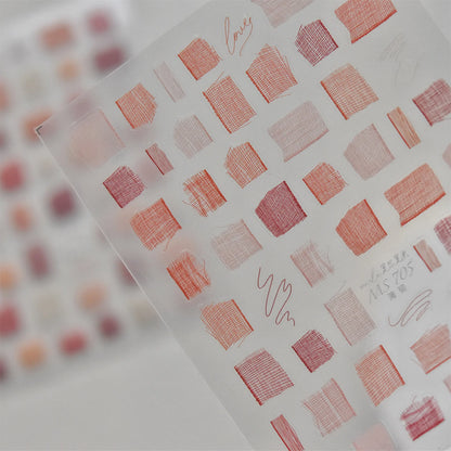 White Wave Line Nail Decals For Autumn Nails Looks And Manicure Design Ideas