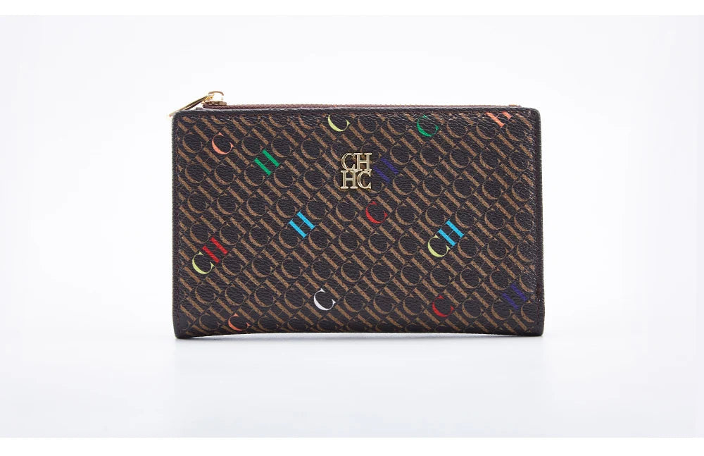 Retro Cartoon Print Long Wallet With Classic Style and Fashionably Simple Large Capacity Design