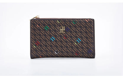 Retro Cartoon Print Long Wallet With Classic Style and Fashionably Simple Large Capacity Design