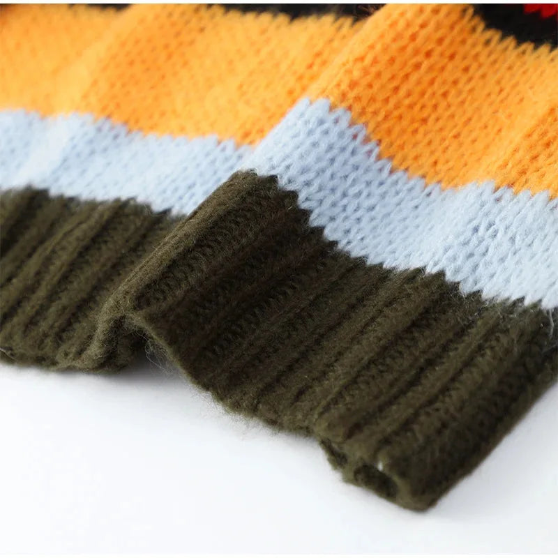 New Women's Fall Striped Sweater