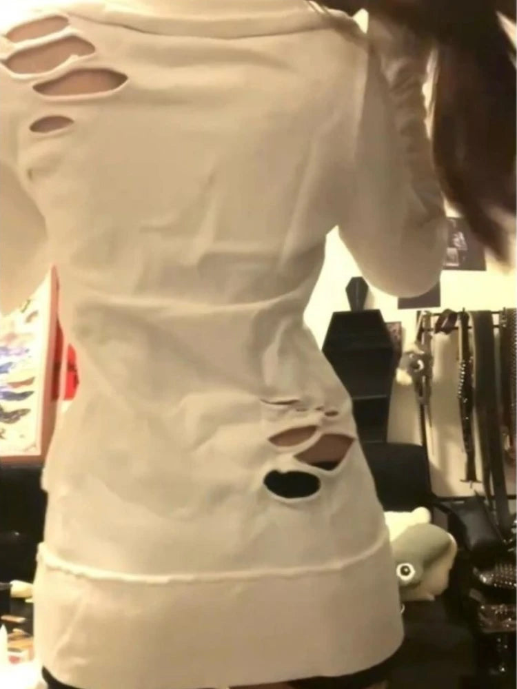 Vintage Y2K Hoodie Outfit Inspiration Slim Zip Up Autumn Top Aesthetic Korean Fashion Tee