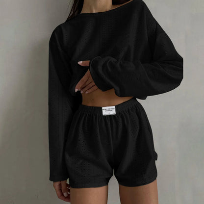 Summer Outfit Set Featuring O Neck Shirt And Casual Shorts For Beach Days