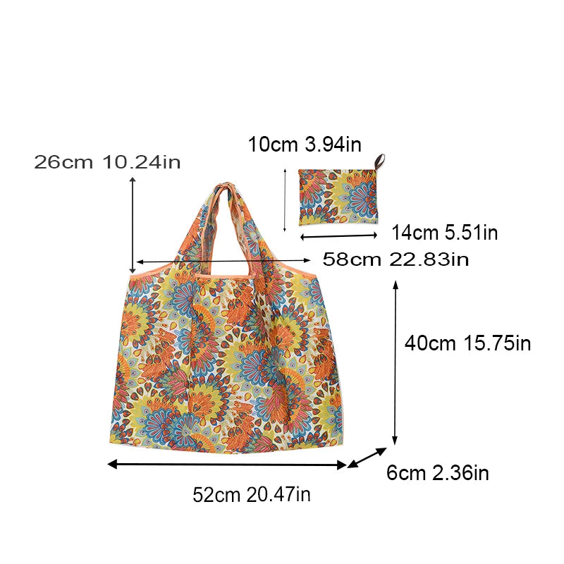 Eco-Friendly Handbag Tote With Large Waterproof Storage For Grocery Hauls