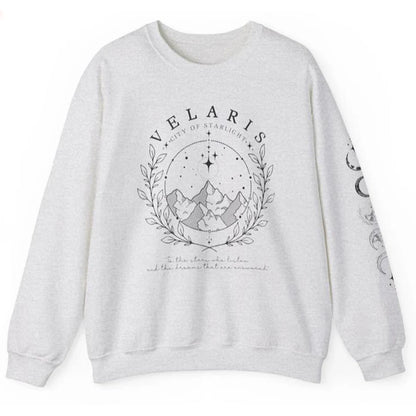 Fall Sweatshirt Aesthetic With Fantasy Print For Casual Outfits