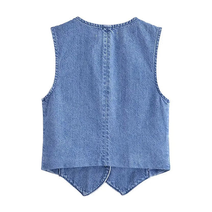 Blue Reverie Denim Vest