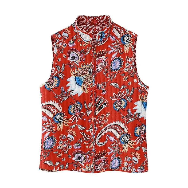 Embroidery Elegance Vintage Patch Vest