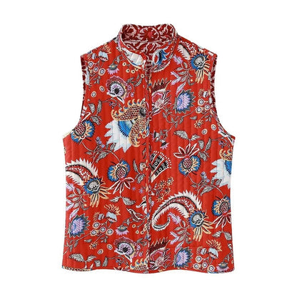Embroidery Elegance Vintage Patch Vest
