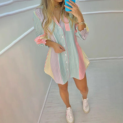 Lightweight Cardigan Style Shirt Dress For Spring Outfits Aesthetic And Summer Vibes