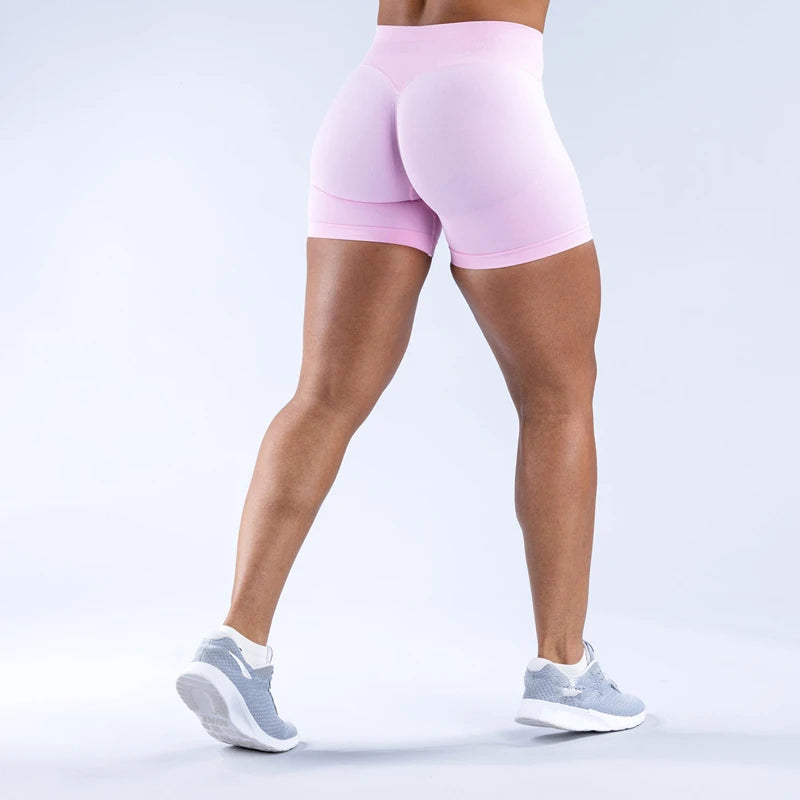 Sexy Seamless Scrunch Butt Biker Shorts for Athletic Yoga and High-Impact Workouts
