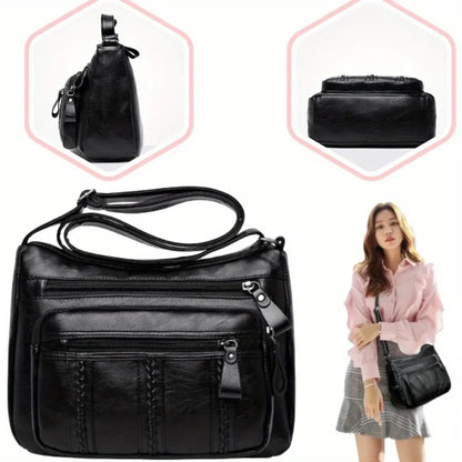 Lightweight Multi-Pocket Shoulder Bag With Clean Girl Vibes For Elegant Everyday Style