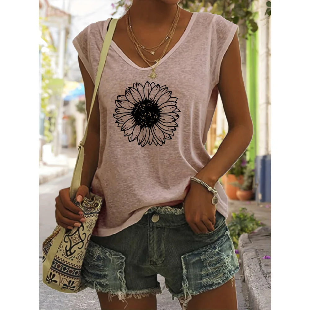 Summer Style Women's T-shirt Summer Tops