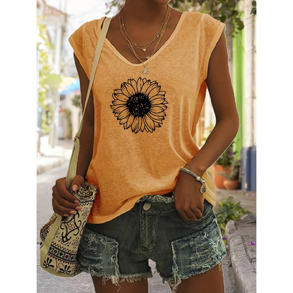 Summer Style Women's T-shirt Summer Tops