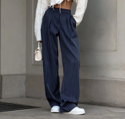 Maritime Majesty Wide-Leg Trousers